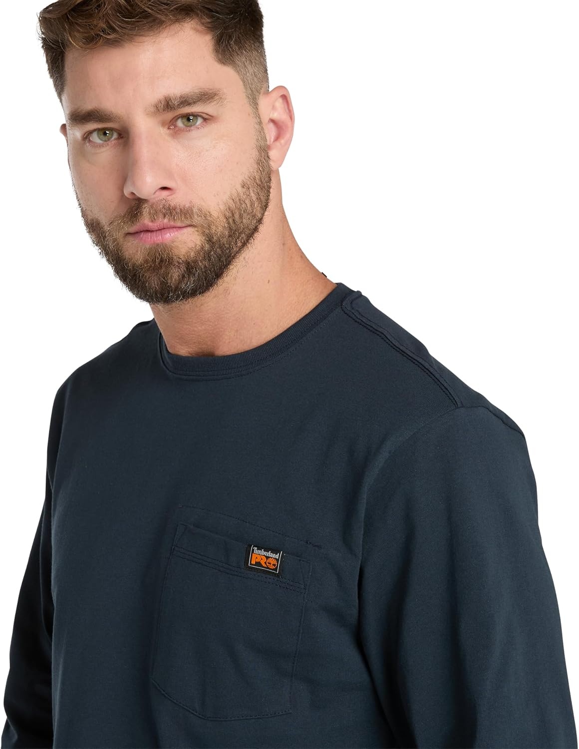 Timberland unisex-adult Core Pocket Long-sleeve T-shirtOutdoors Equipment(Navy)