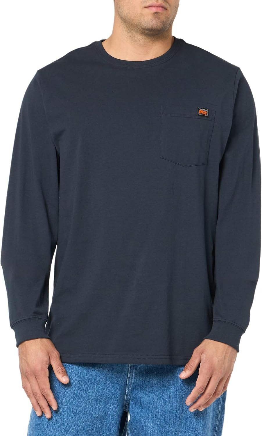 Timberland unisex-adult Core Pocket Long-sleeve T-shirtOutdoors Equipment(Navy)