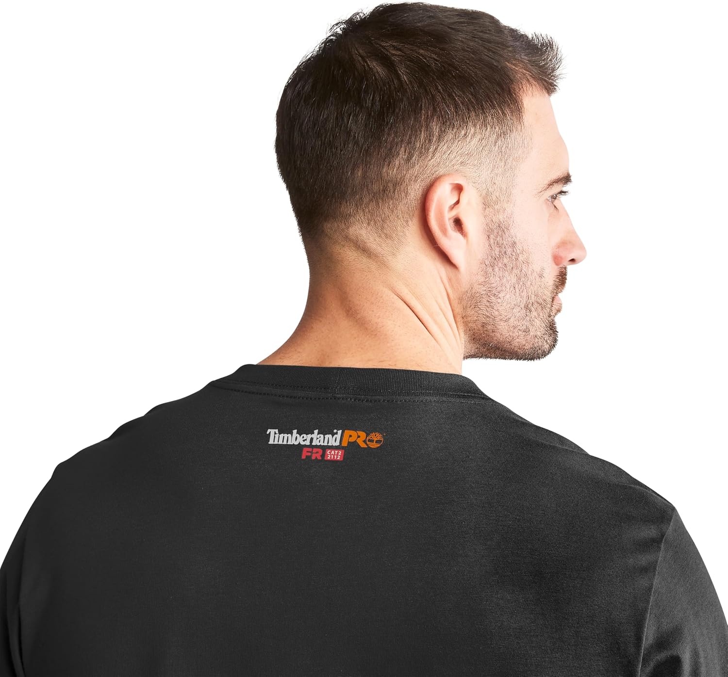 Timberland PRO unisex-adult mens Fr Cotton Core Flame Resistant Long-sleeve Pocket T-shirt(Black)