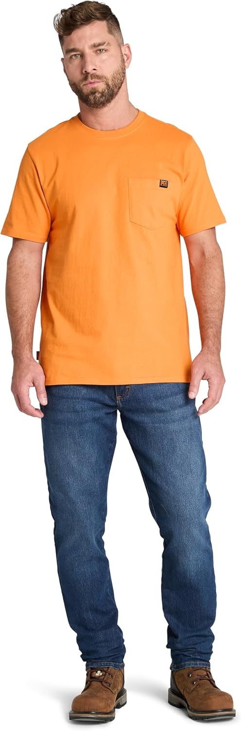 Timberland PRO Men’s Core Pocket Short-Sleeve T-Shirt, PRO Orange, Small