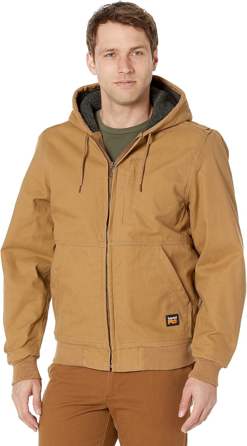 Timberland PRO Gritman Lined Canvas Hooded Jacket(Dark Wheat)