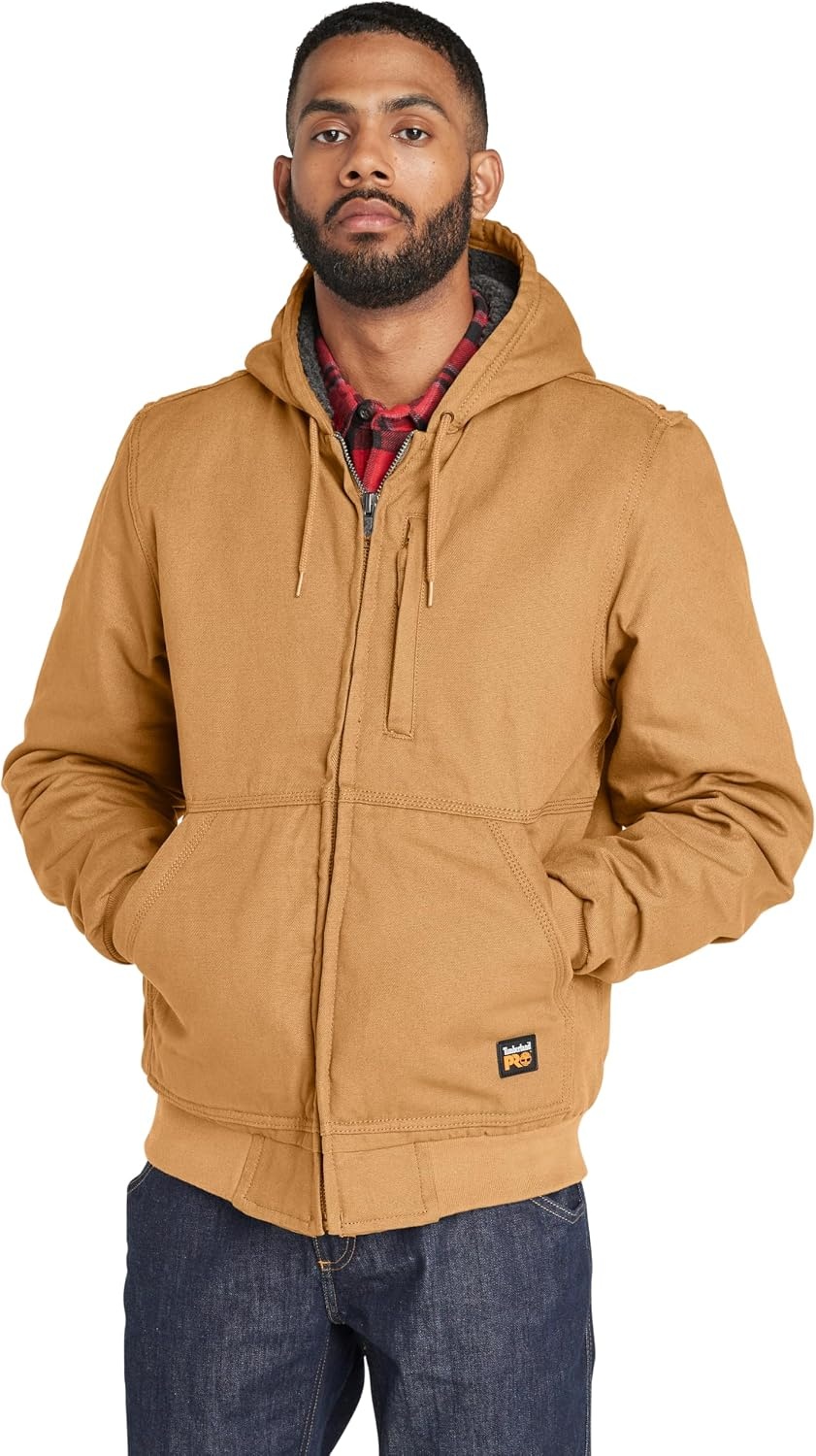 Timberland PRO Gritman Lined Canvas Hooded Jacket(Dark Wheat)