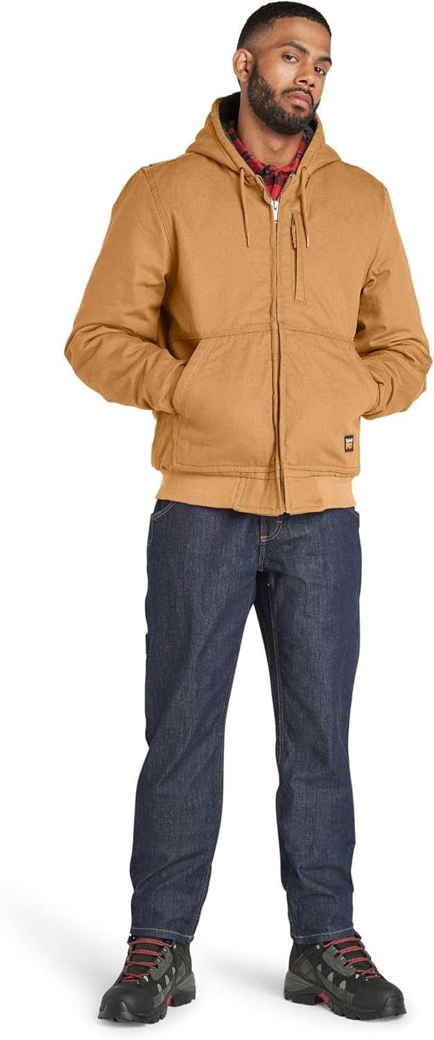 Timberland PRO Gritman Lined Canvas Hooded Jacket(Dark Wheat)