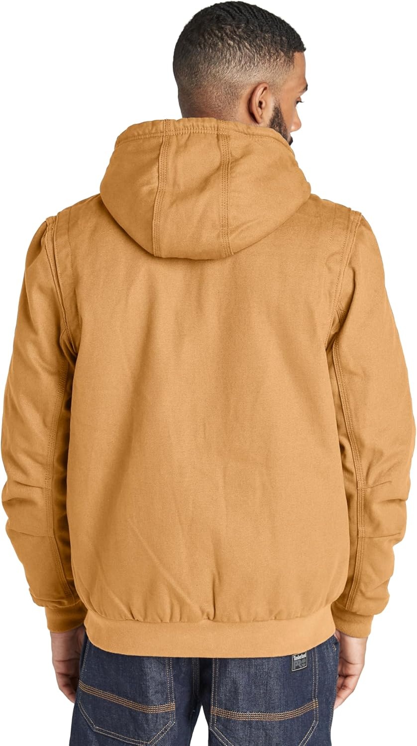 Timberland PRO Gritman Lined Canvas Hooded Jacket(Dark Wheat)