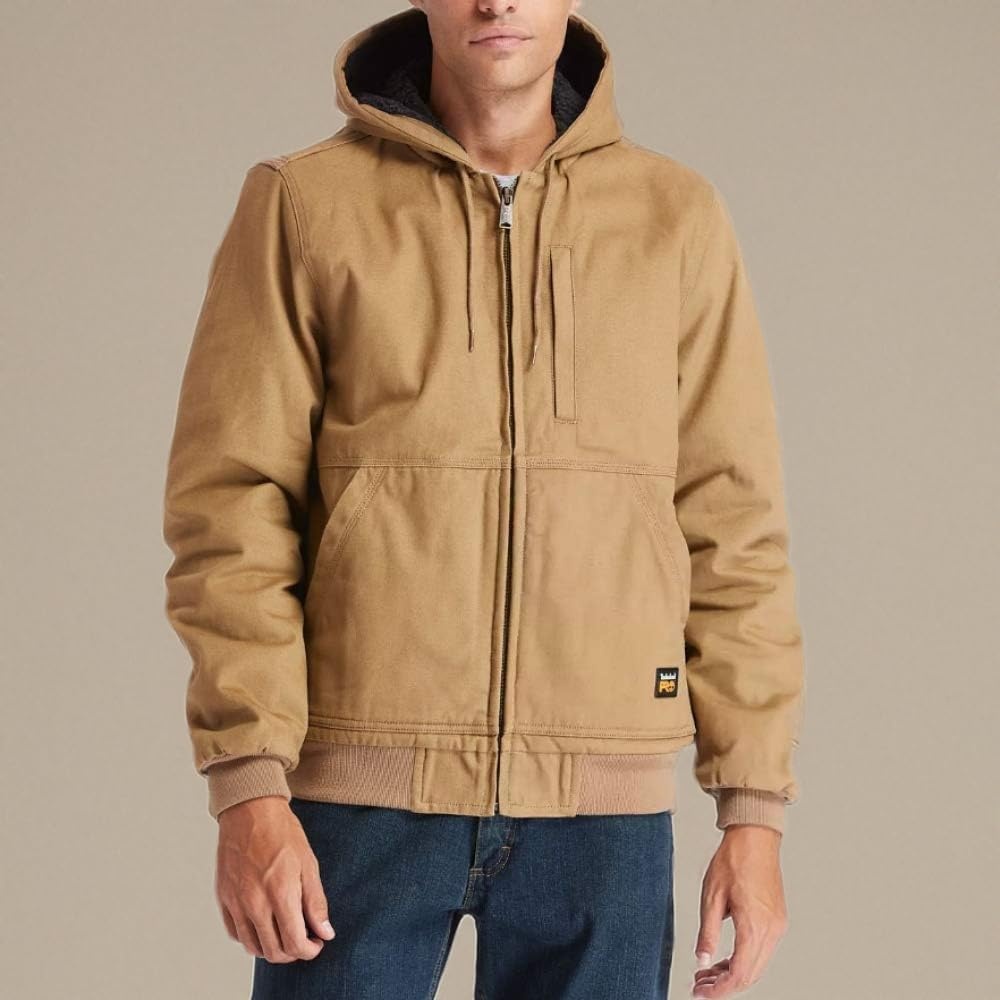 Timberland PRO Gritman Lined Canvas Hooded Jacket(Dark Wheat)