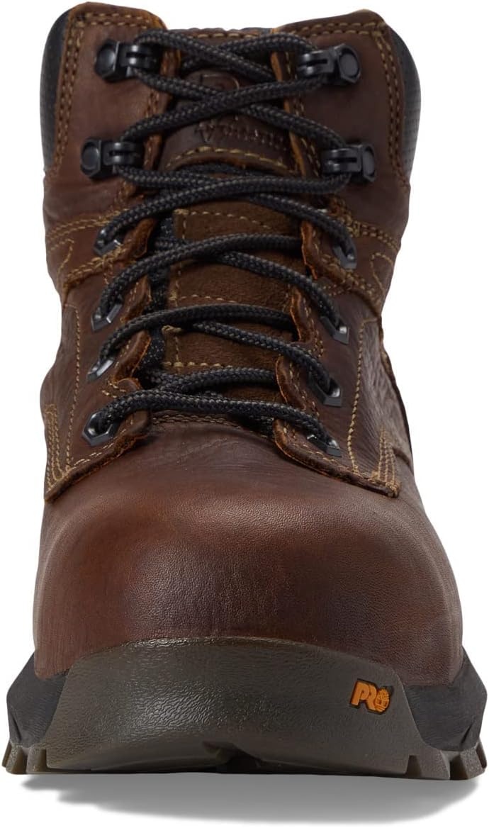 Timberland Mens Titan Ev 6 Inch Waterproof Composite Toe Work/Duty(Brown/Black)