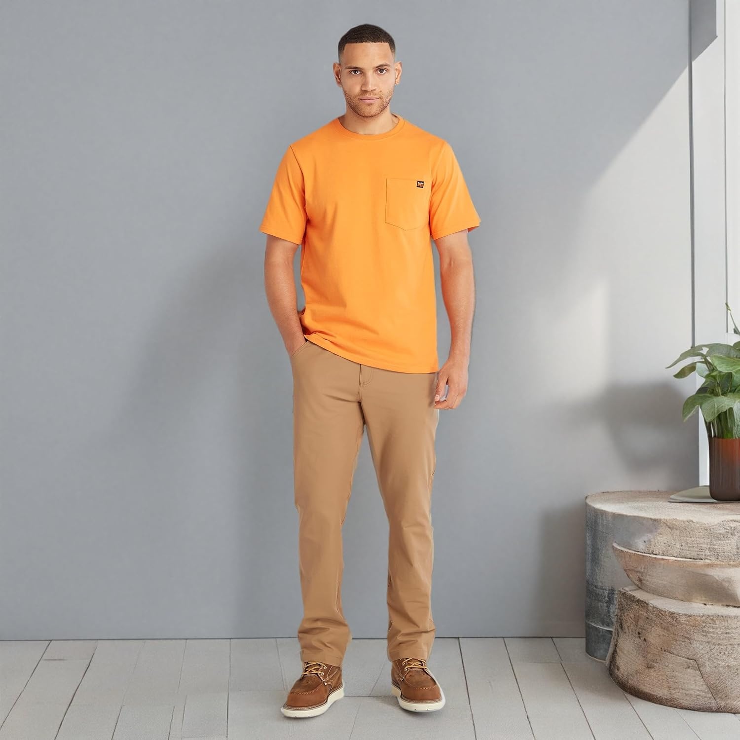 Timberland PRO Core Pocket Short Sleeve T-Shirt(Pro Orange)