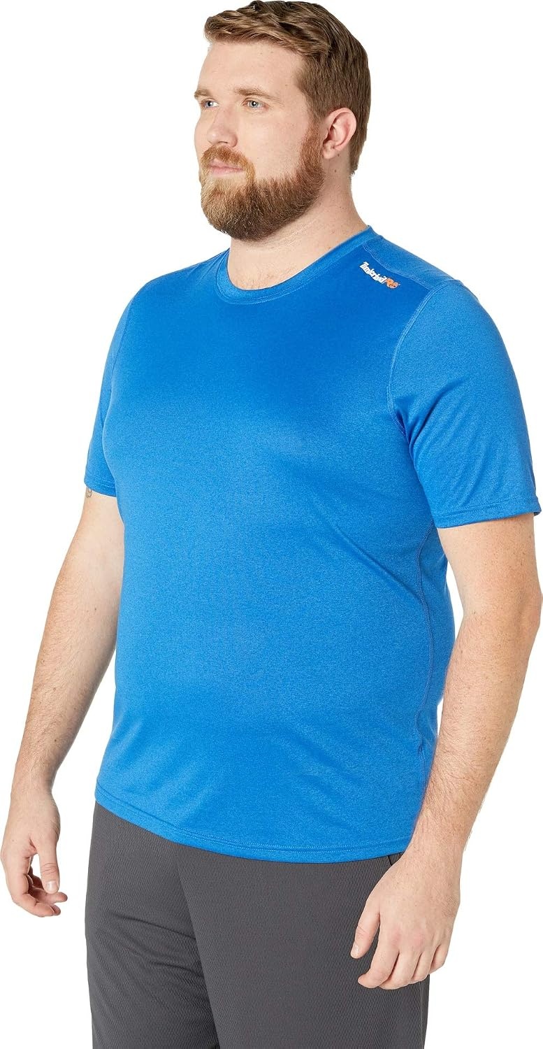 Timberland PRO Wicking Good Sport Short Sleeve Shirt(Turkish Sea Dark Heather)