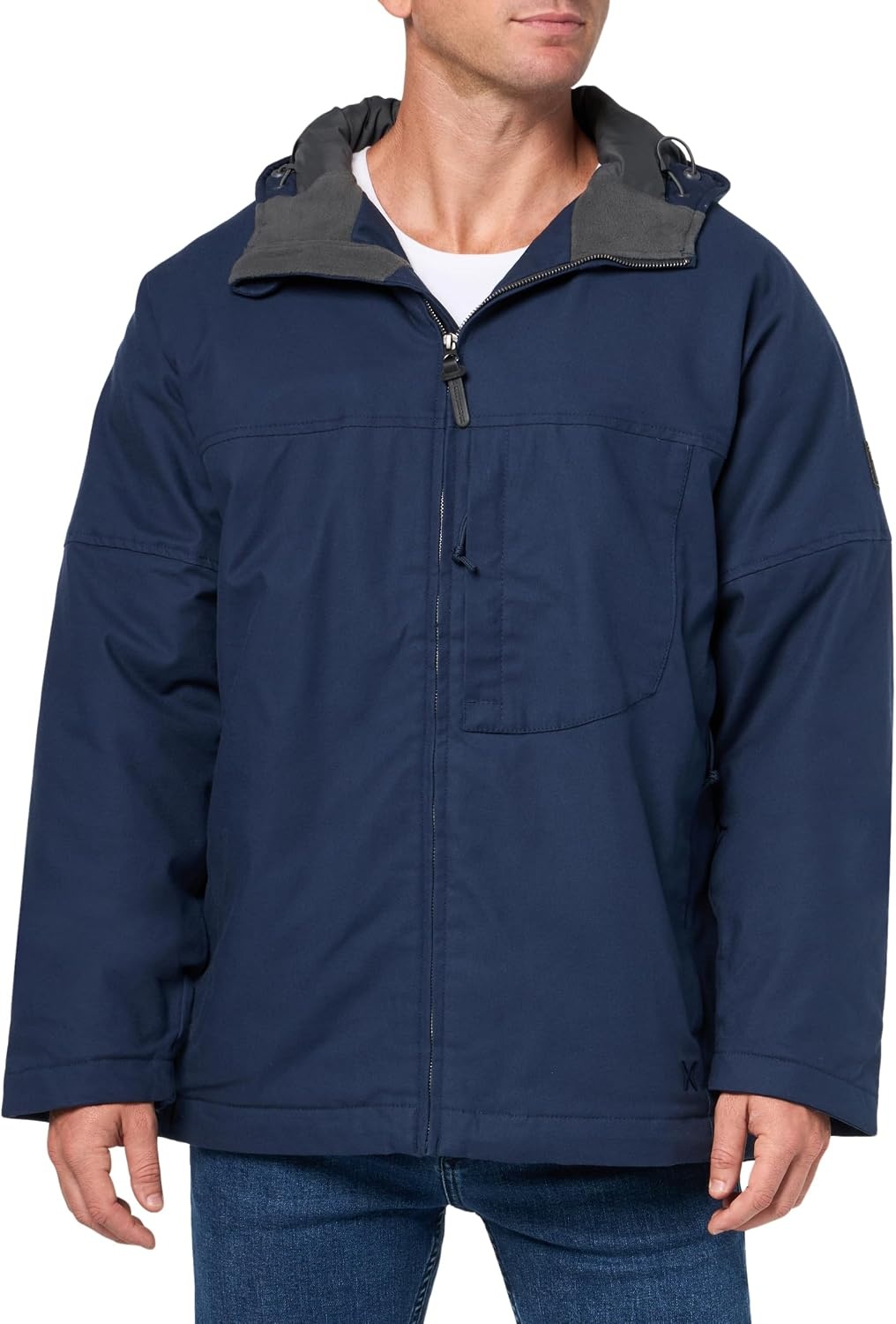 Timberland PRO Men’s Gritman Flex Canvas Hooded Jacket(Navy)