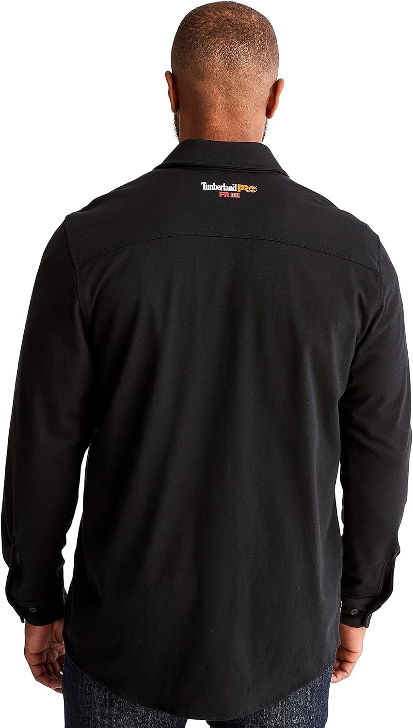 Timberland PRO FR Cotton Core Button Front Shirt(Black 1)