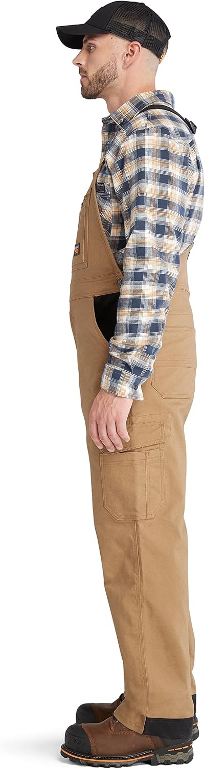 Timberland PRO Ironhide Original Fit Flex Bib Overalls(Dark Wheat)