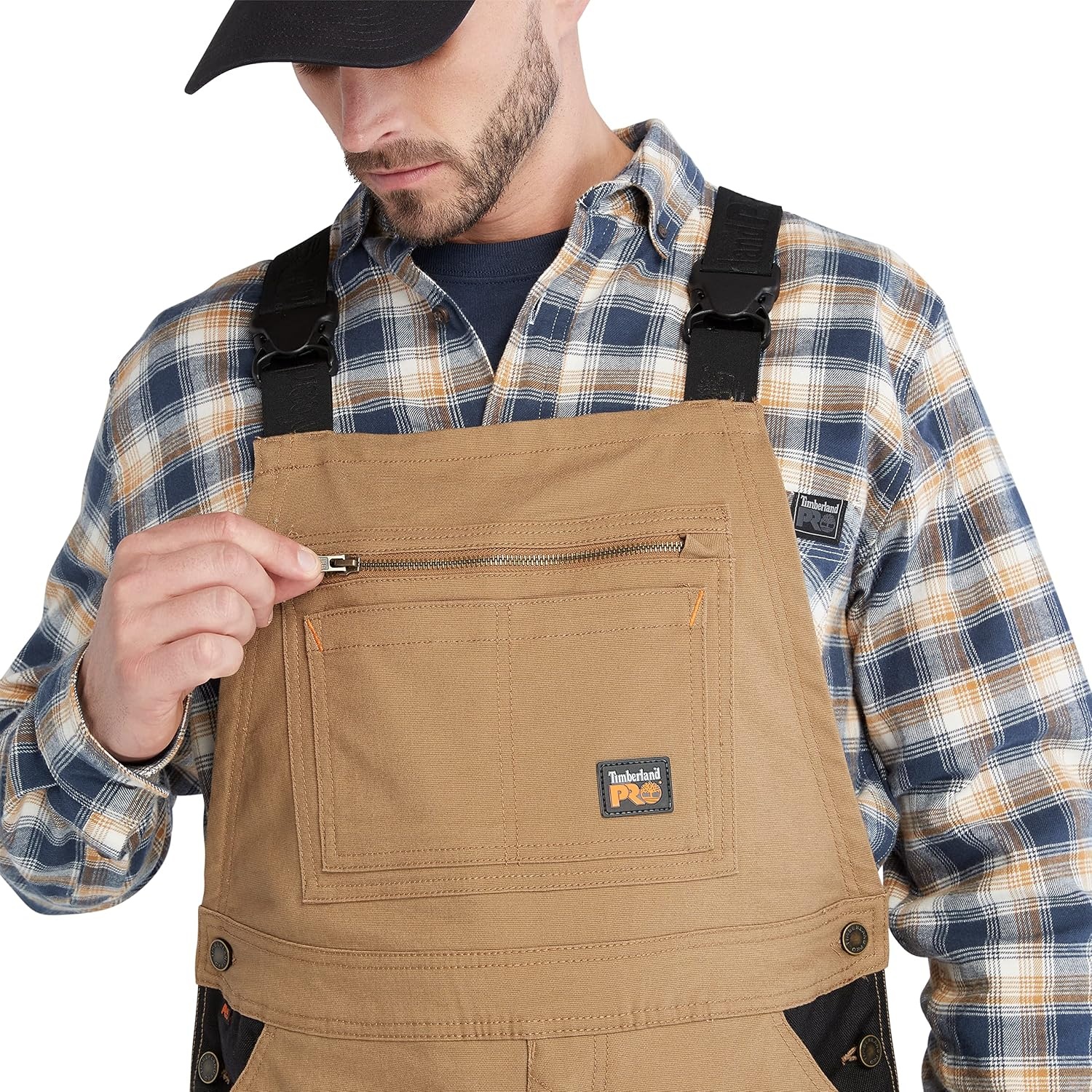 Timberland PRO Ironhide Original Fit Flex Bib Overalls(Dark Wheat)