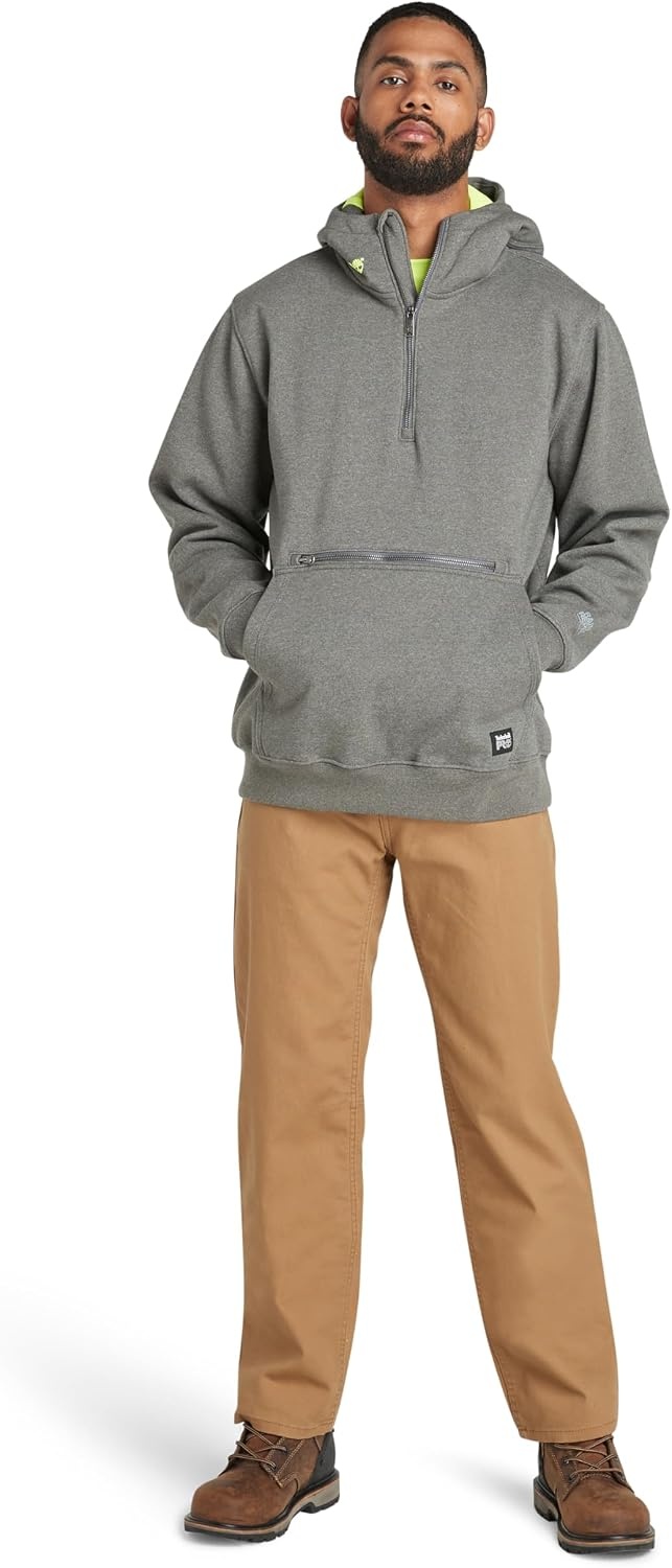 Timberland PRO Hood Honcho HD Pullover Hooded Sweatshirt(Dark Charcoal Heather)