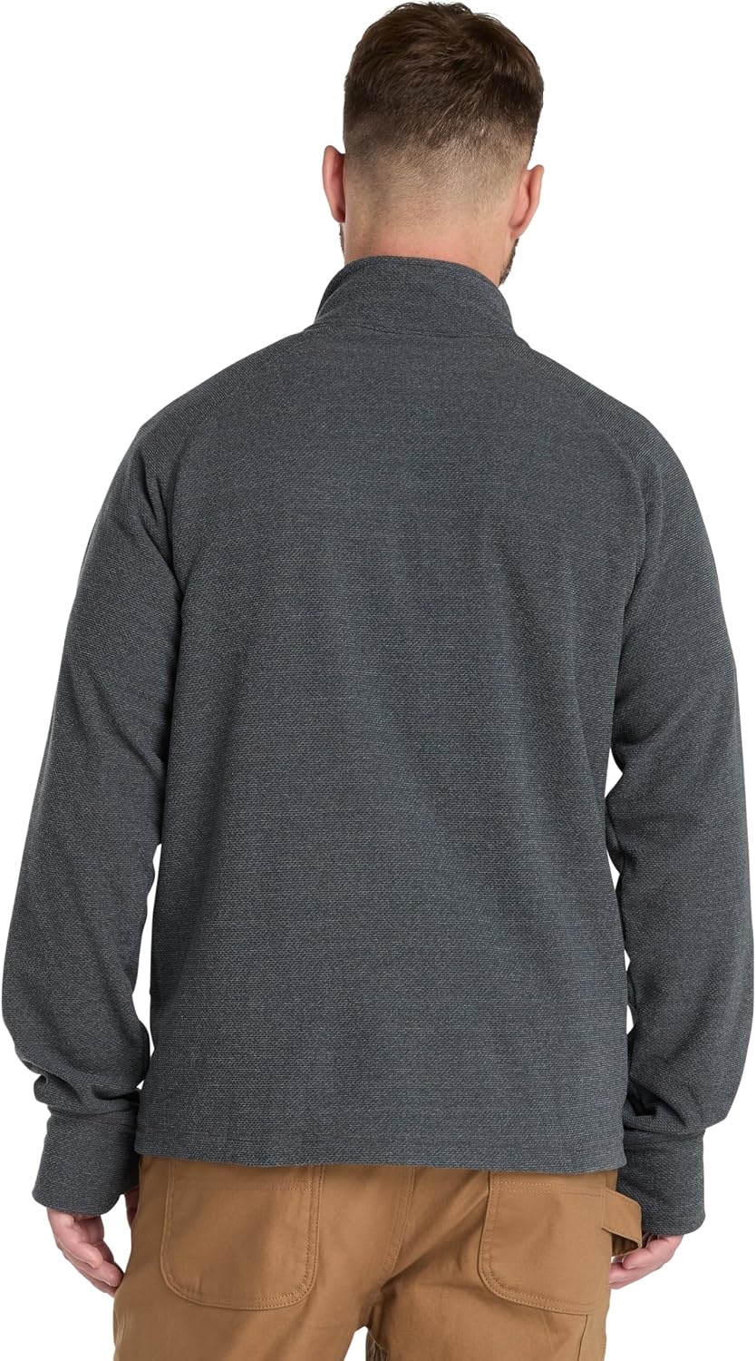 Timberland PRO Men’s Irvine 1/4-zip Waffle Fleece(Asphalt Heather)