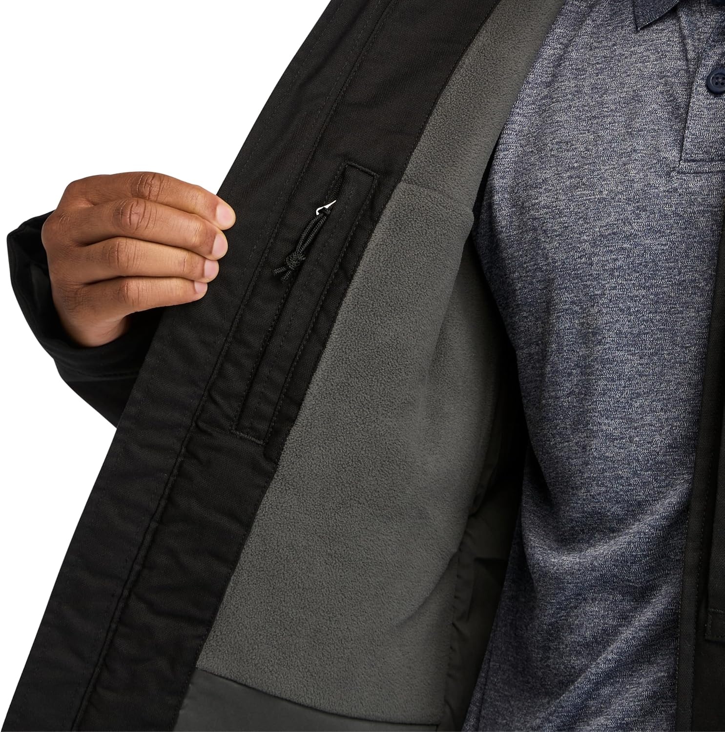 Timberland PRO Men’s Gritman Flex Canvas Hooded Jacket(Black)