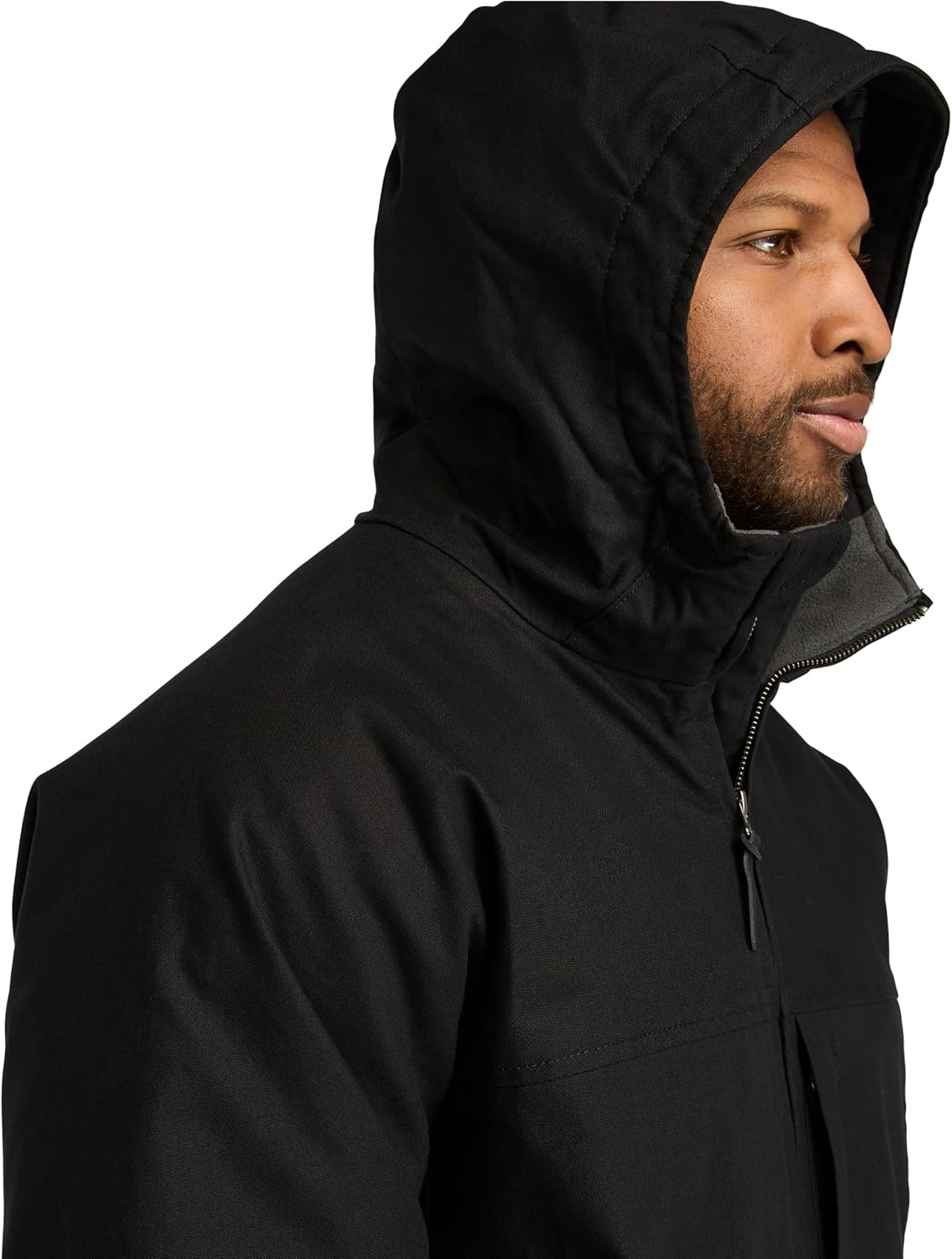 Timberland PRO Men’s Gritman Flex Canvas Hooded Jacket(Black)