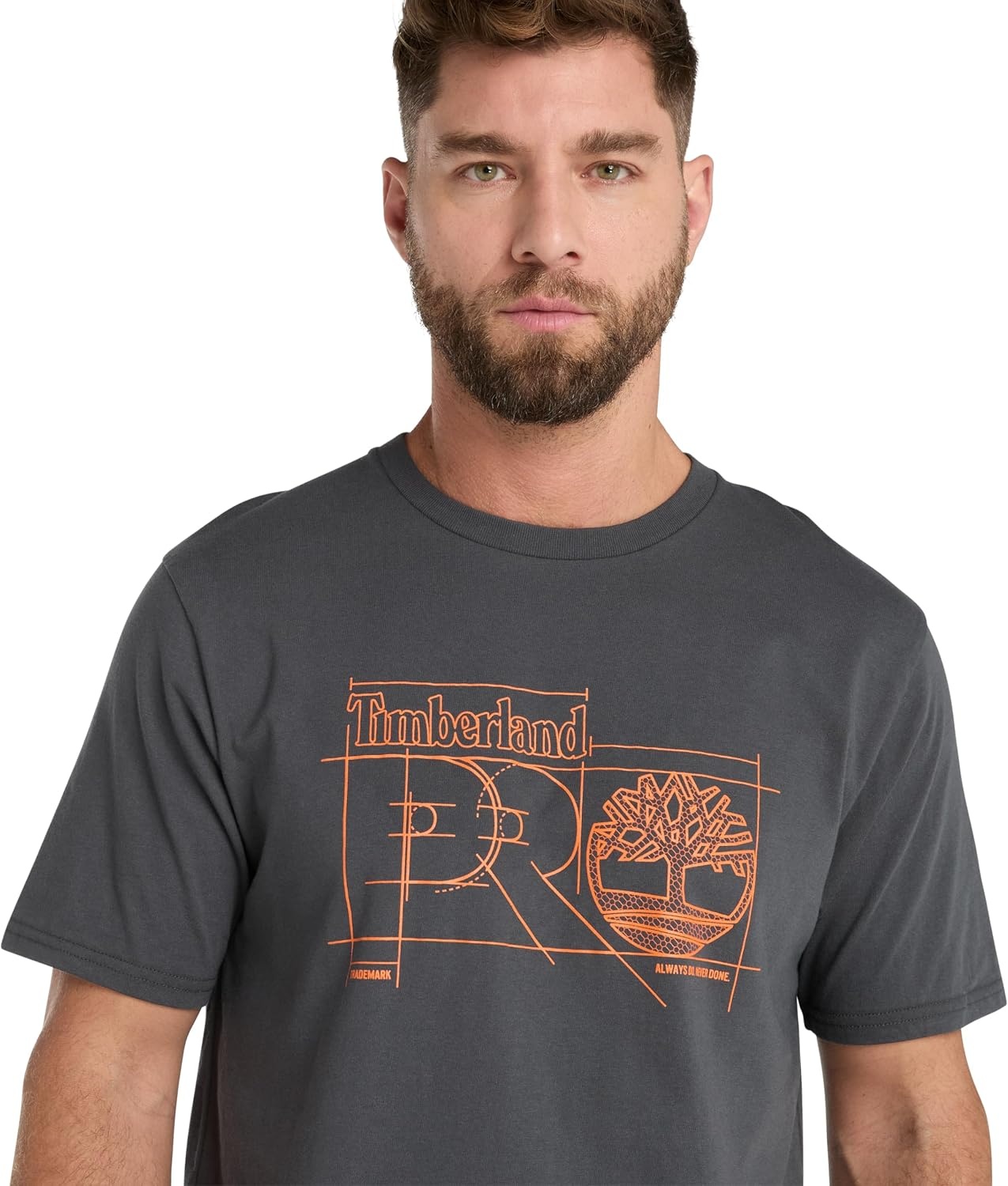 Timberland PRO Men’s Innovation Blueprint Short-Sleeve T-Shirt(Asphalt)