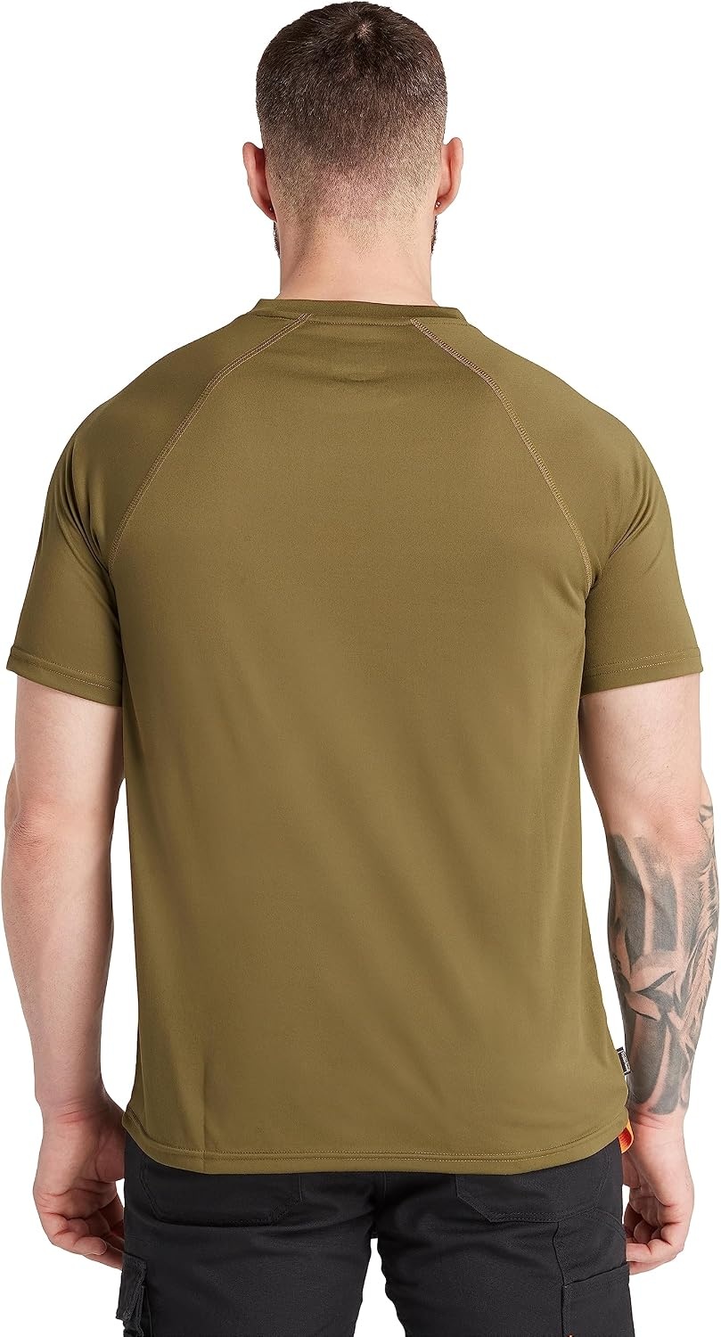 Timberland PRO Men’s Wicking Good Short-Sleeve T-Shirt 2.0(Burnt Olive)