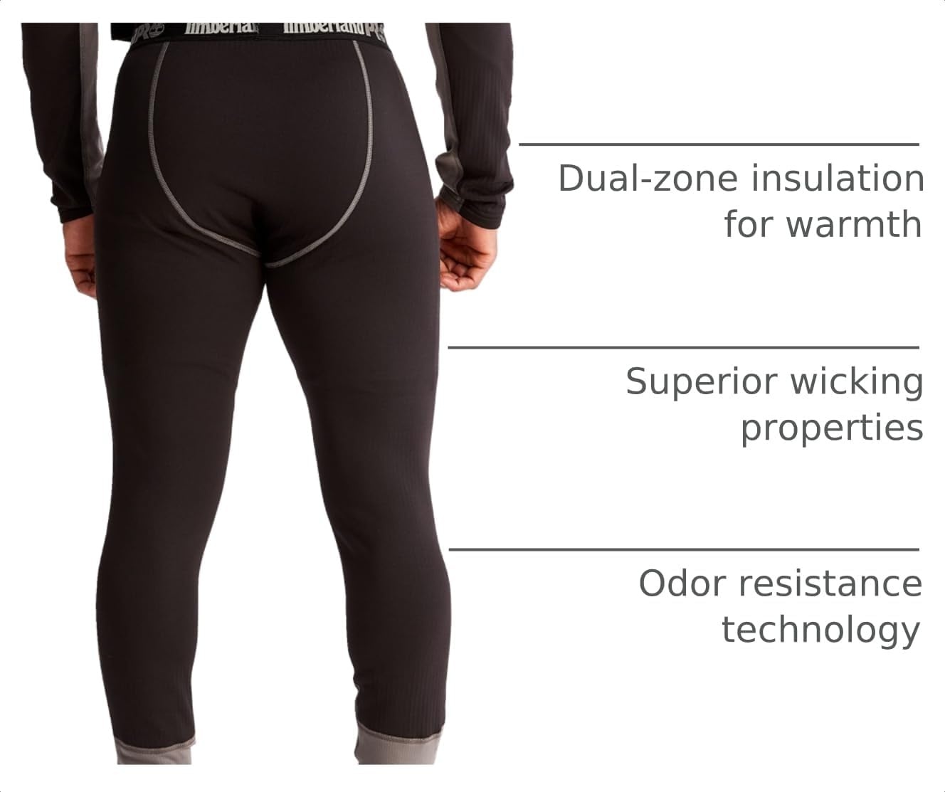 Timberland PRO Men’s Skim Coat Thermal Bottom(Jet Black)