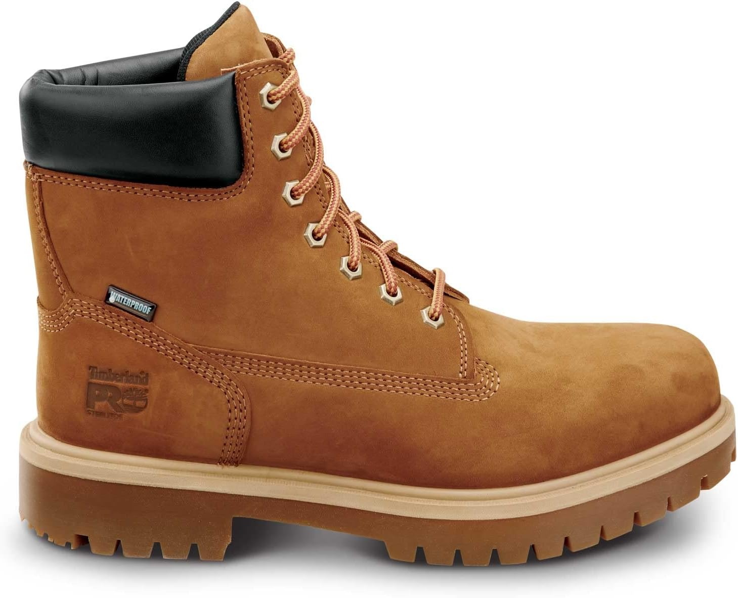 Timberland PRO Men’s 6 Direct Attach MaxTRAX Steel Toe Waterproof Insulated Boot(Cinnamon)
