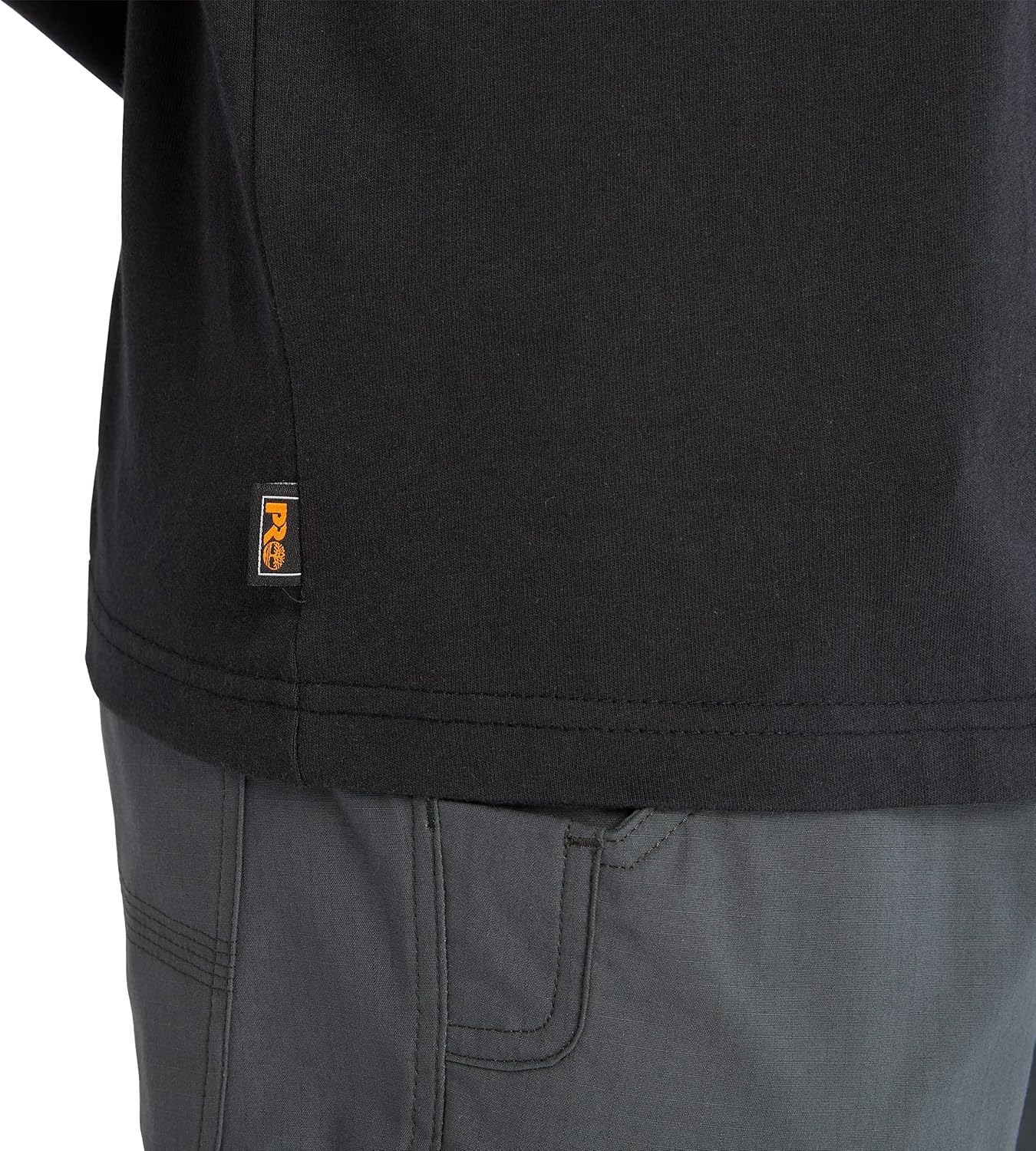 Timberland PRO Base Plate Blended Long Sleeve T-Shirt with Logo(Jet Black)