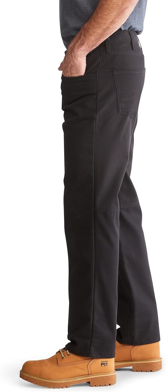 Timberland PRO Mens Ironhide Flex 5 Pocket Work Pant(Jet Black)