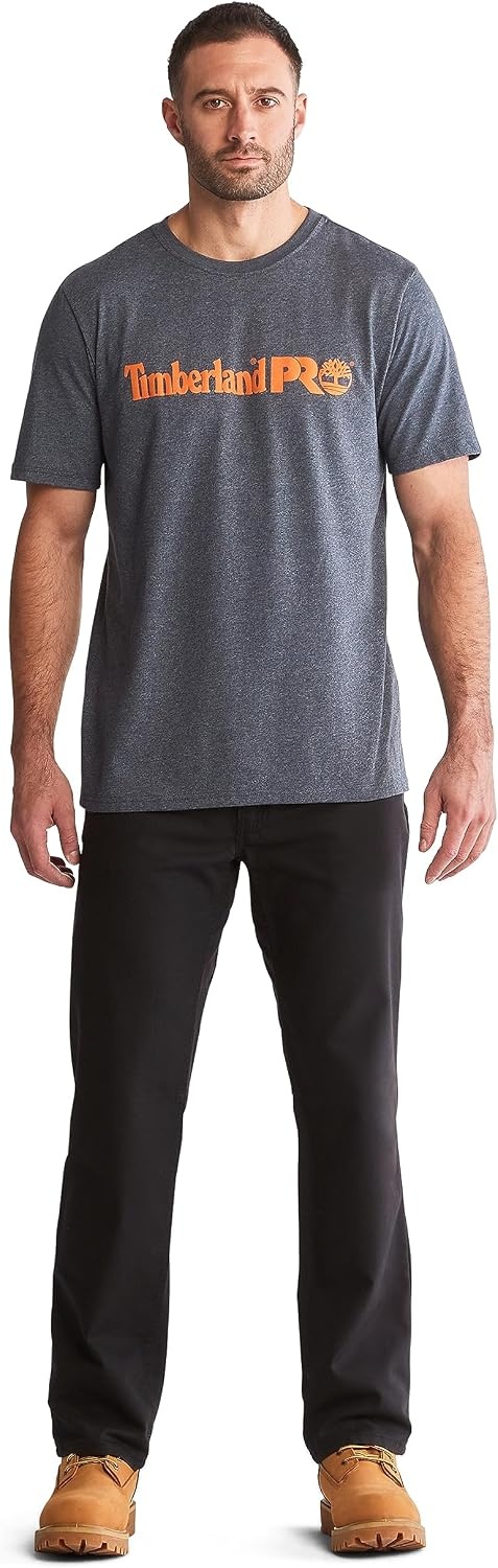 Timberland PRO Mens Ironhide Flex 5 Pocket Work Pant(Jet Black)