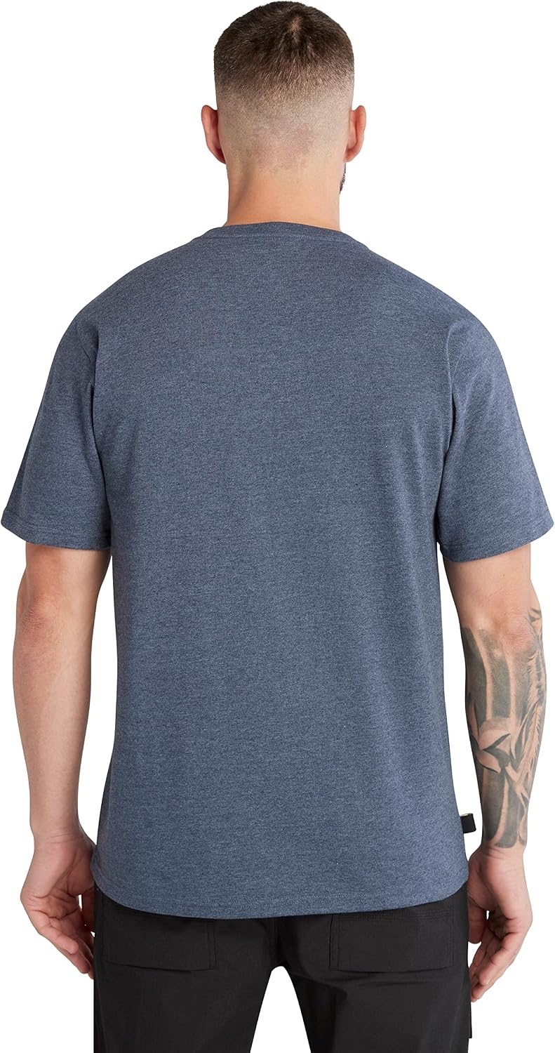 Timberland PRO Core Pocket Short Sleeve T-Shirt(Black Iris Heather)