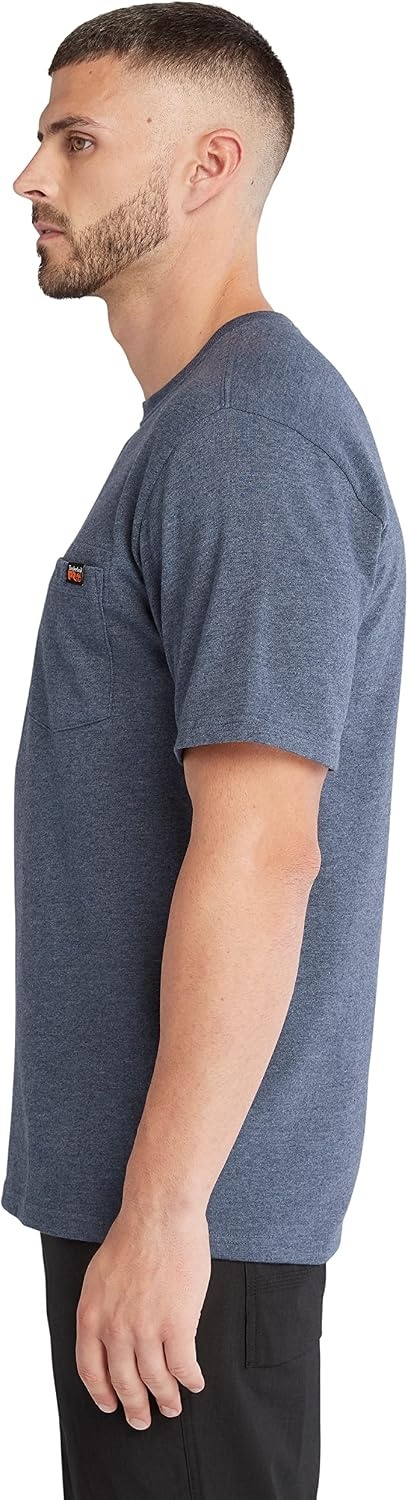 Timberland PRO Core Pocket Short Sleeve T-Shirt(Black Iris Heather)