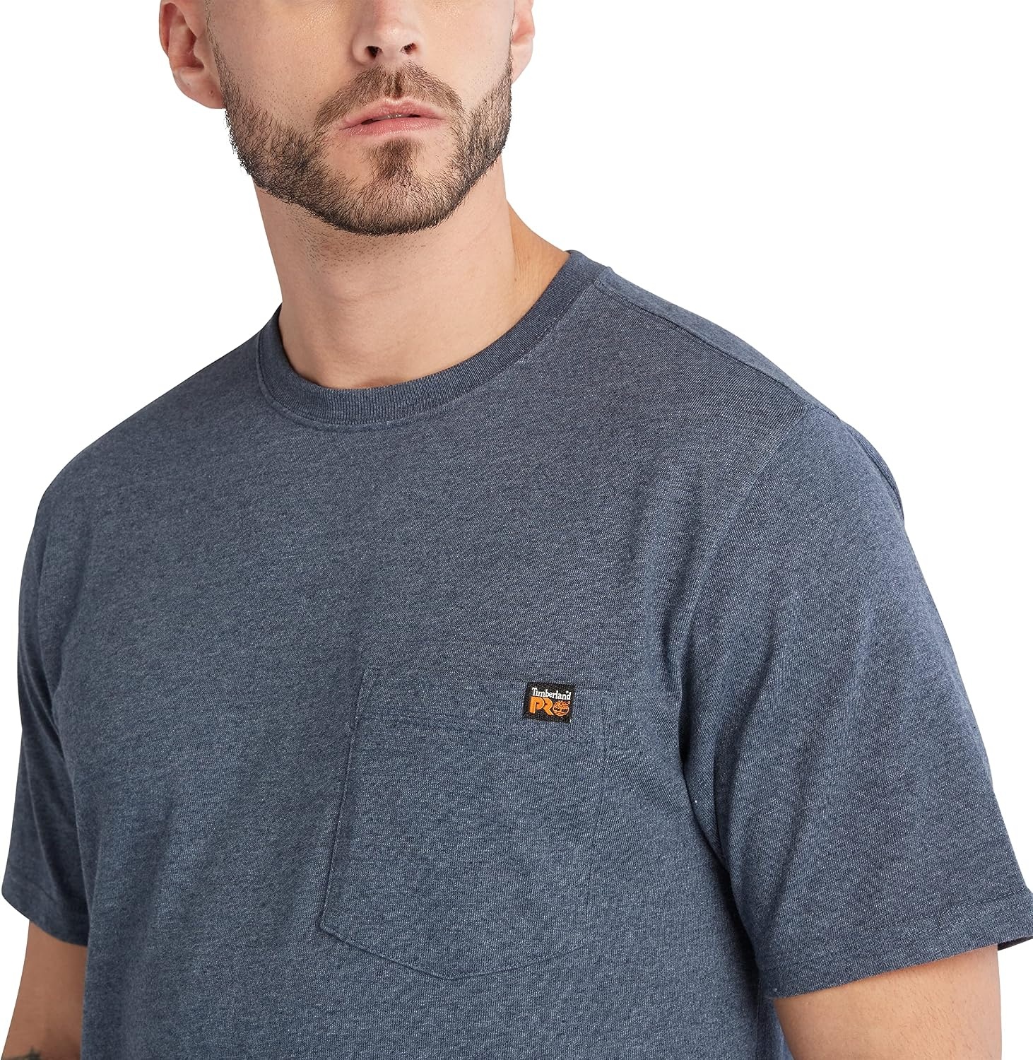Timberland PRO Core Pocket Short Sleeve T-Shirt(Black Iris Heather)