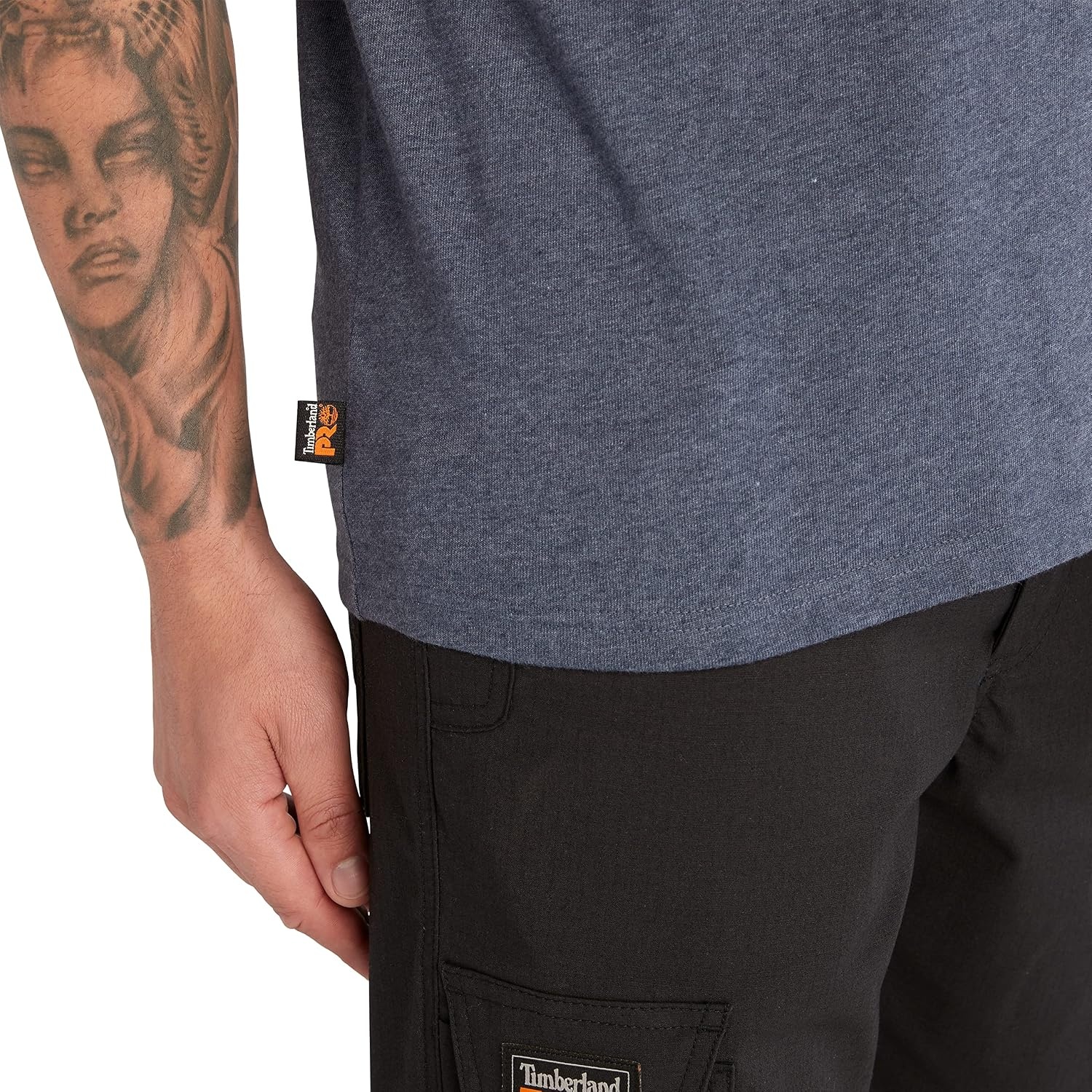 Timberland PRO Core Pocket Short Sleeve T-Shirt(Black Iris Heather)