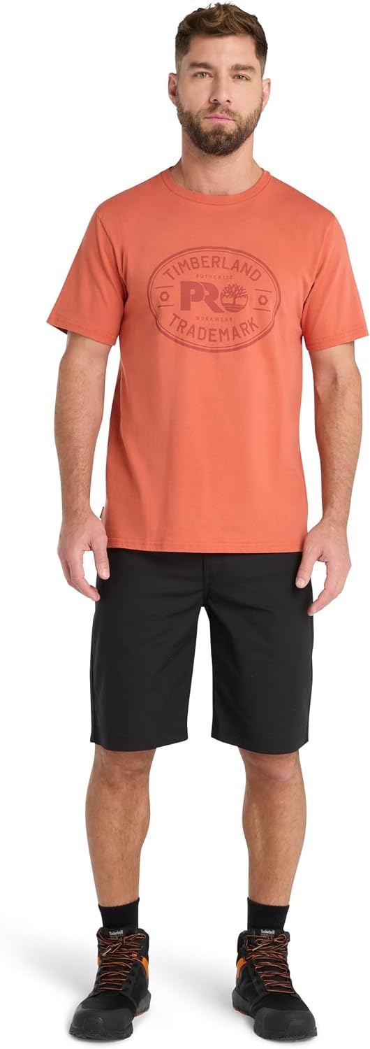 Timberland PRO Men’s Trademark Graphic Short-Sleeve T-Shirt(Autumn Glaze)