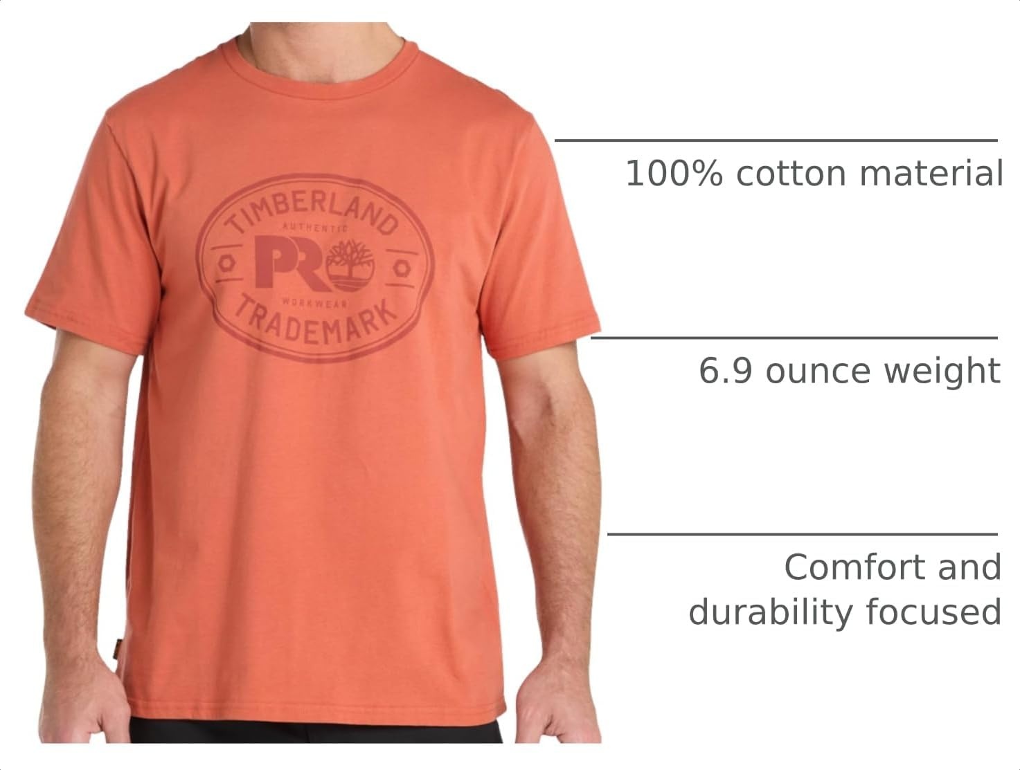 Timberland PRO Men’s Trademark Graphic Short-Sleeve T-Shirt(Autumn Glaze)