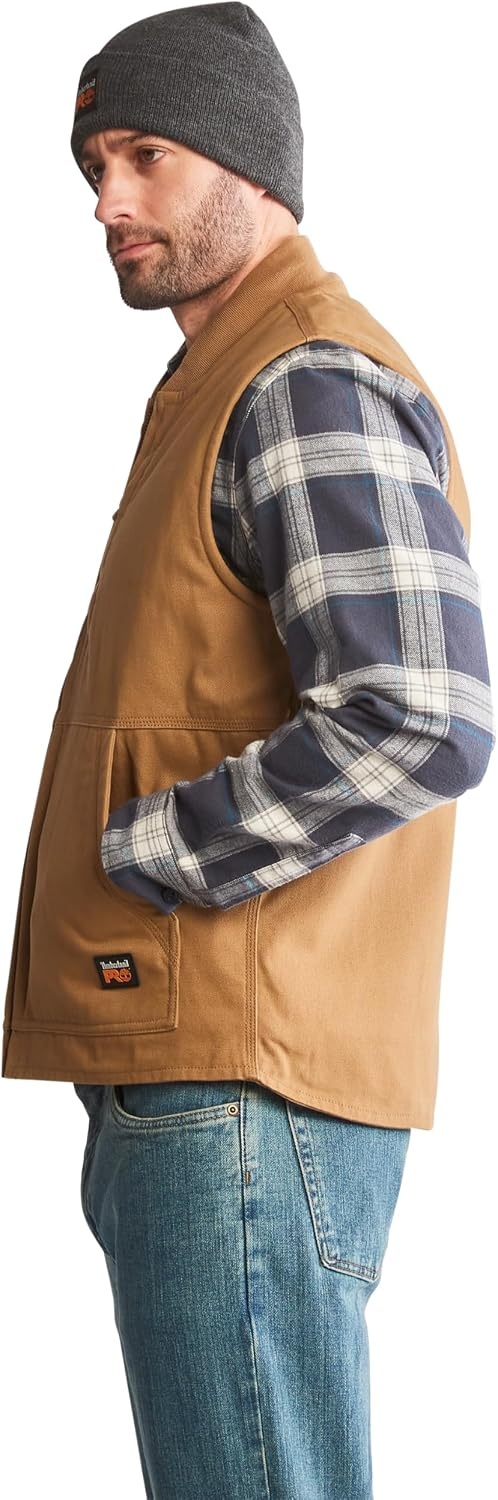 Timberland Unisex Adult Gritman Lined Canvas Vest(Dark Wheat)