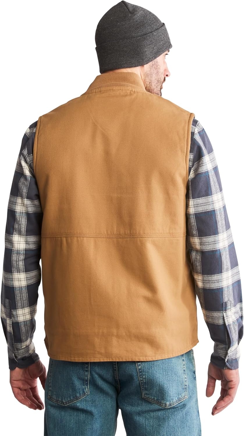 Timberland Unisex Adult Gritman Lined Canvas Vest(Dark Wheat)