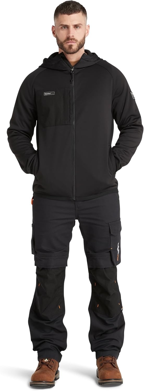 Timberland PRO Men’s Ironhide Hooded Softshell Jacket(Black)