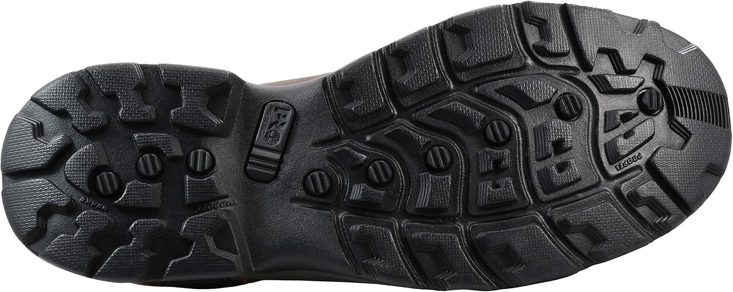 Timberland PRO Men’s Flume Mid Steel Safety Toe Waterproof Boots(Brown: Brown)