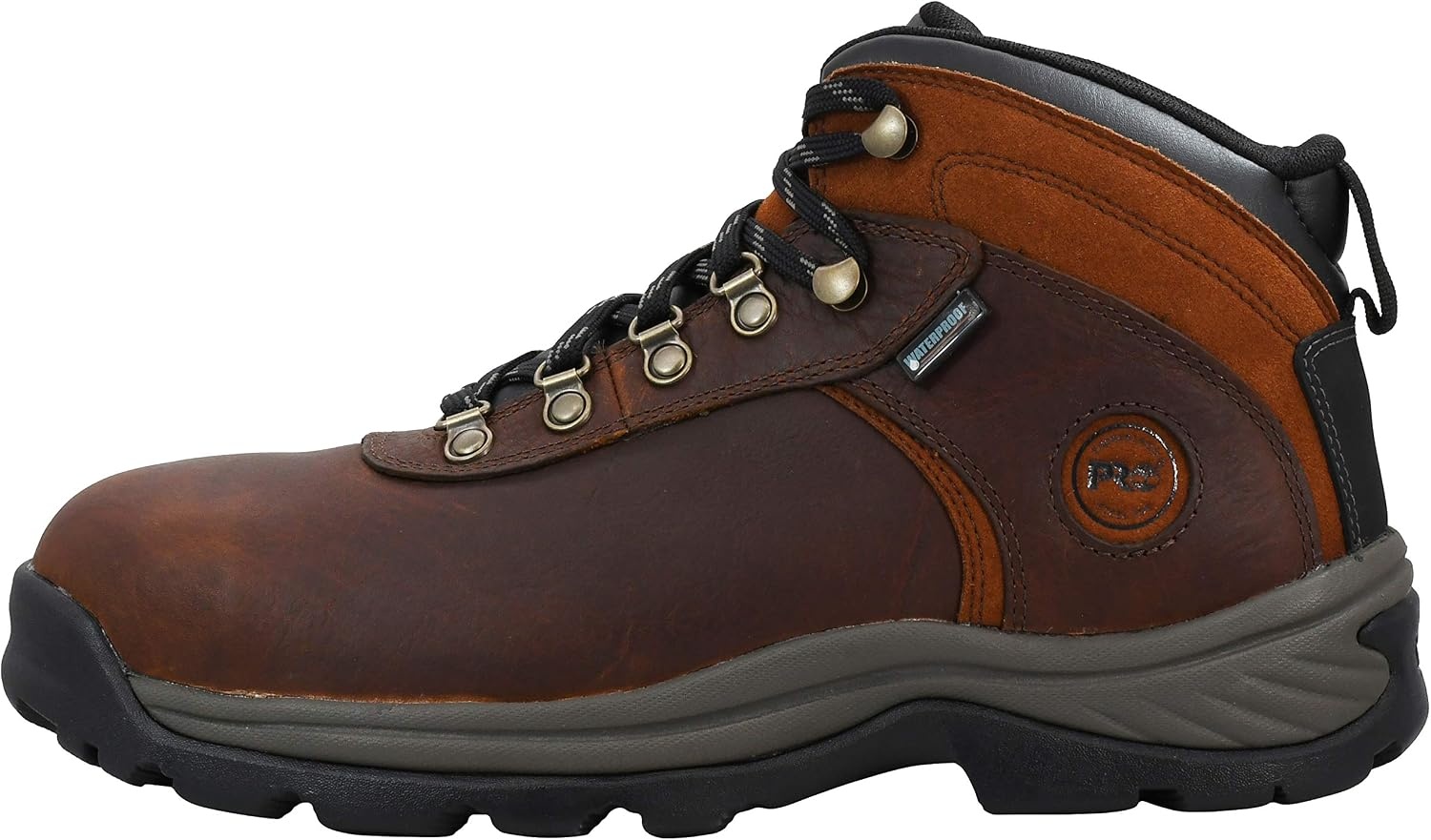 Timberland PRO Men’s Flume Mid Steel Safety Toe Waterproof Boots(Brown: Brown)