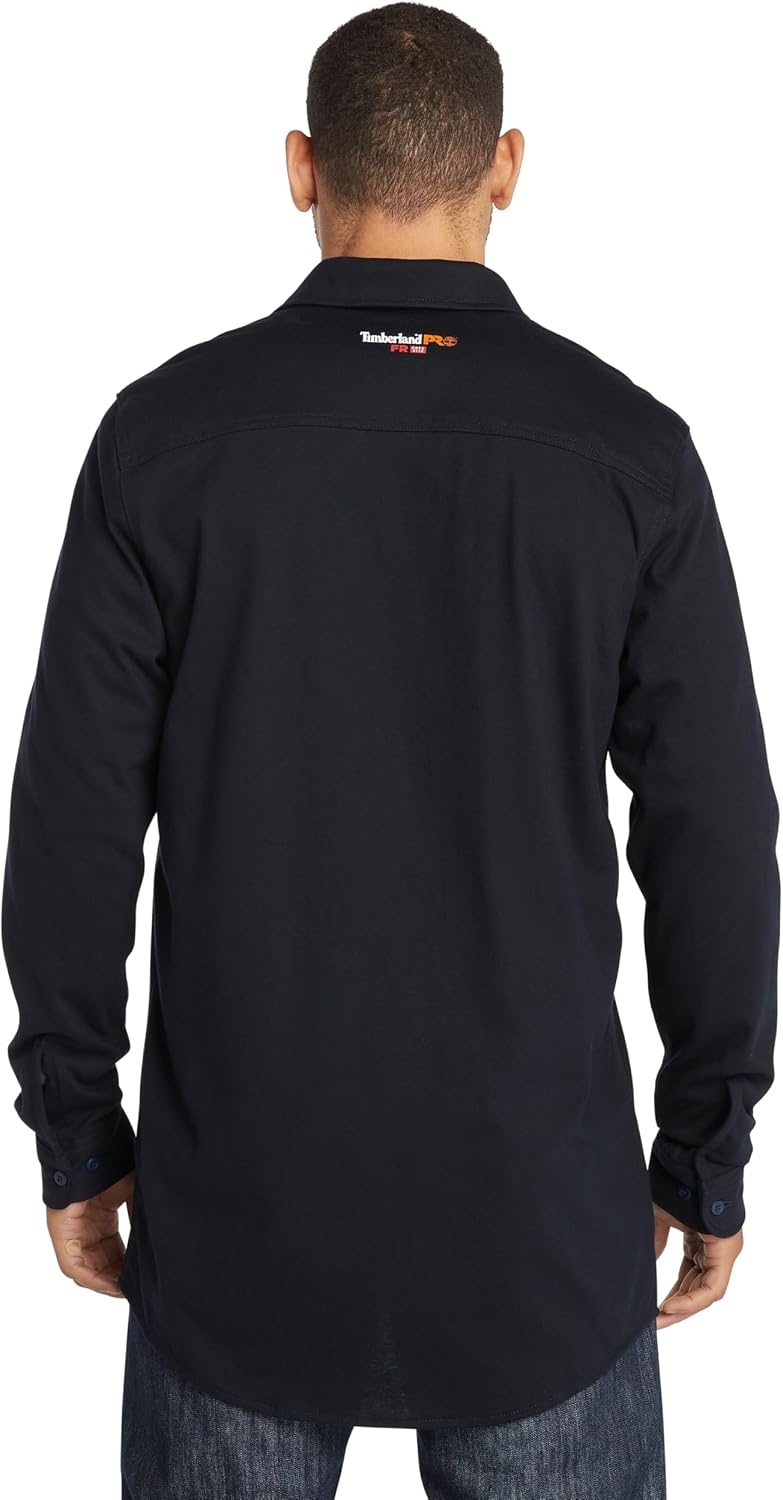 Timberland PRO FR Cotton Core Button Front Shirt(Navy)