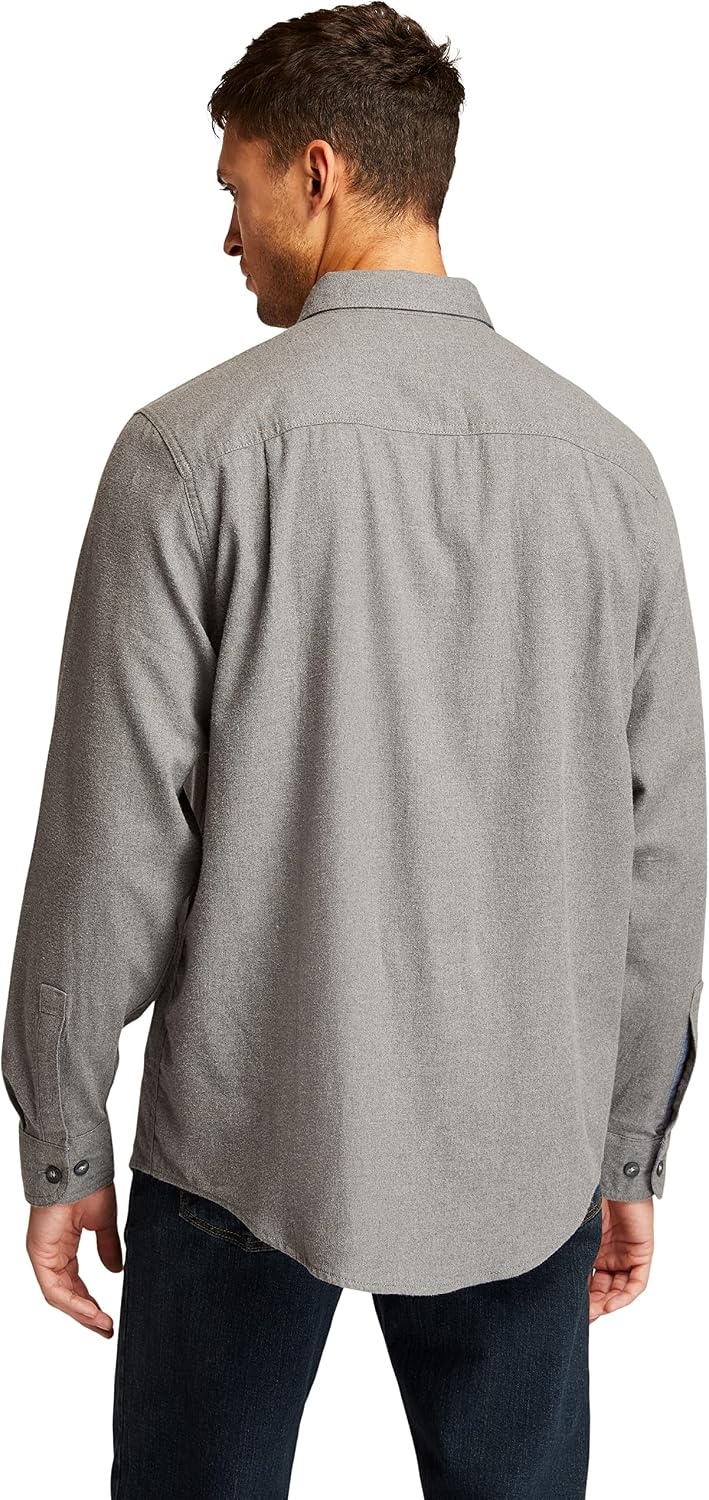 Timberland PRO Woodfort Mid-Weight Flannel Work Shirt(Charcoal Heather)