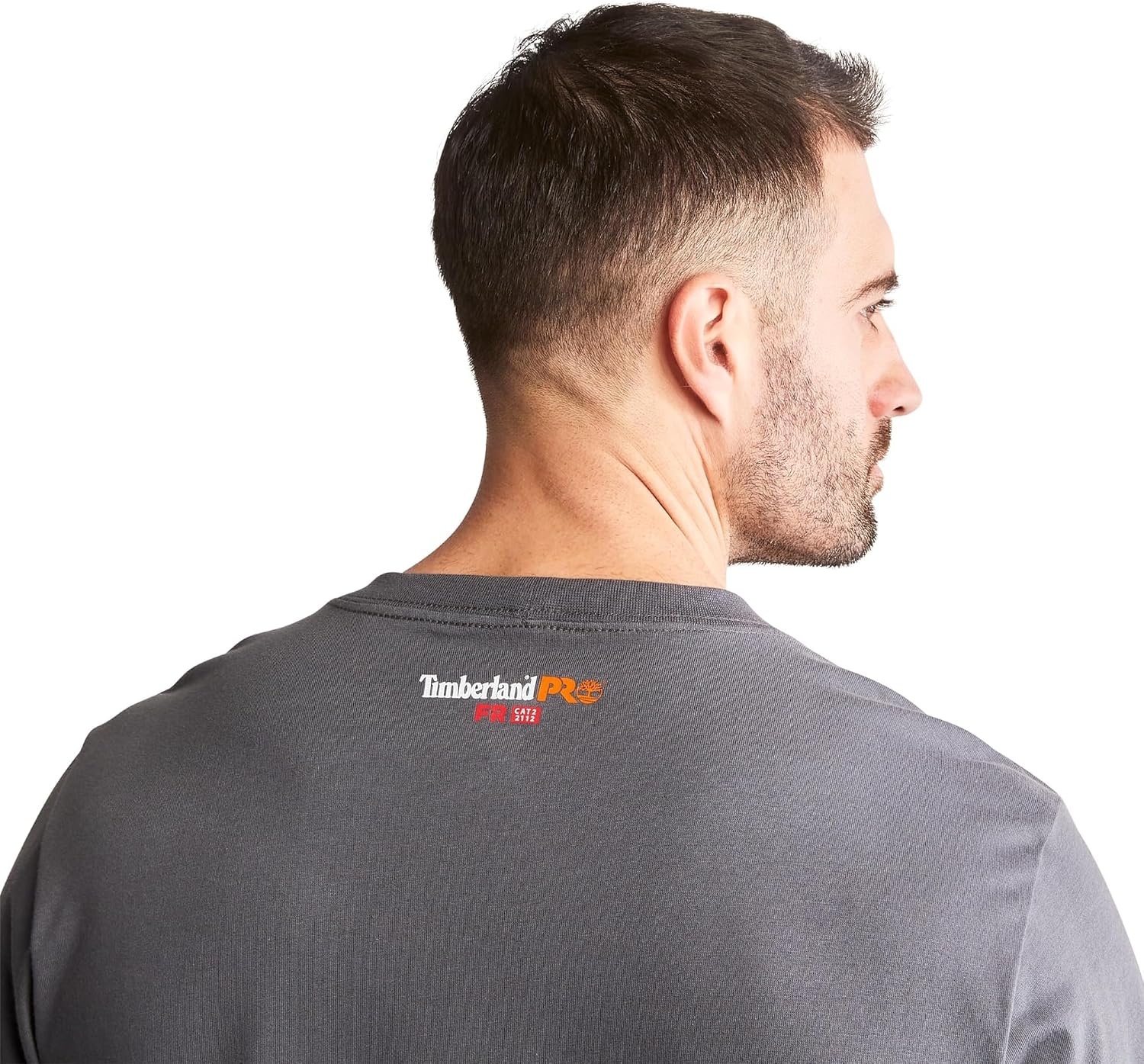 Timberland PRO Men’s Fr Cotton Core Long-Sleeve Pocket T-Shirt(Charcoal)