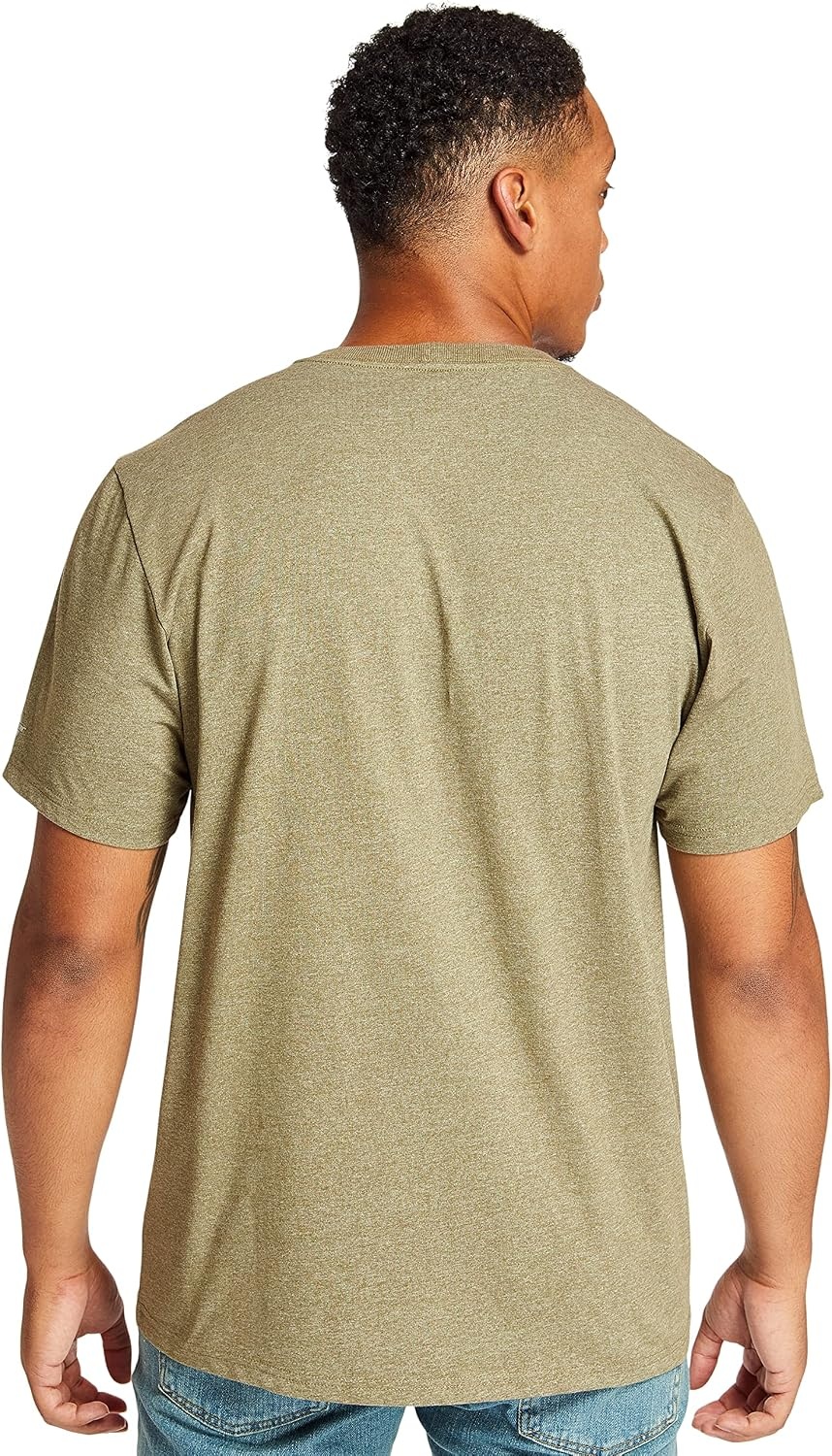 Timberland PRO Men’s Base Plate Blended Short-Sleeve T-Shirt(Burnt Olive Hea)