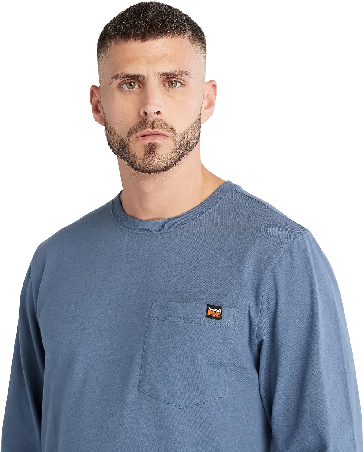 Timberland unisex-adult Core Pocket Long-sleeve T-shirtOutdoors Equipment(Vintage Indigo)