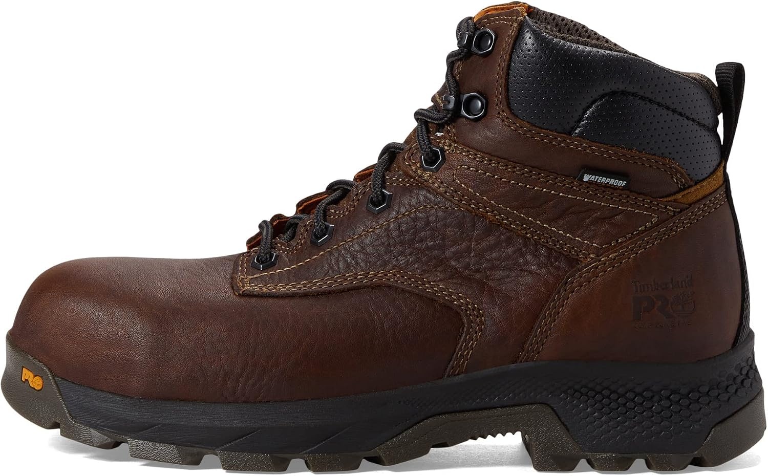 Timberland Mens Titan Ev 6 Inch Waterproof Composite Toe Work/Duty(Teak Brown)