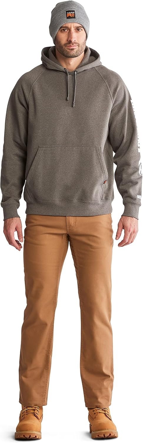 Timberland PRO Hood Honcho Sport Pullover(Dark Charcoal Heather/White)