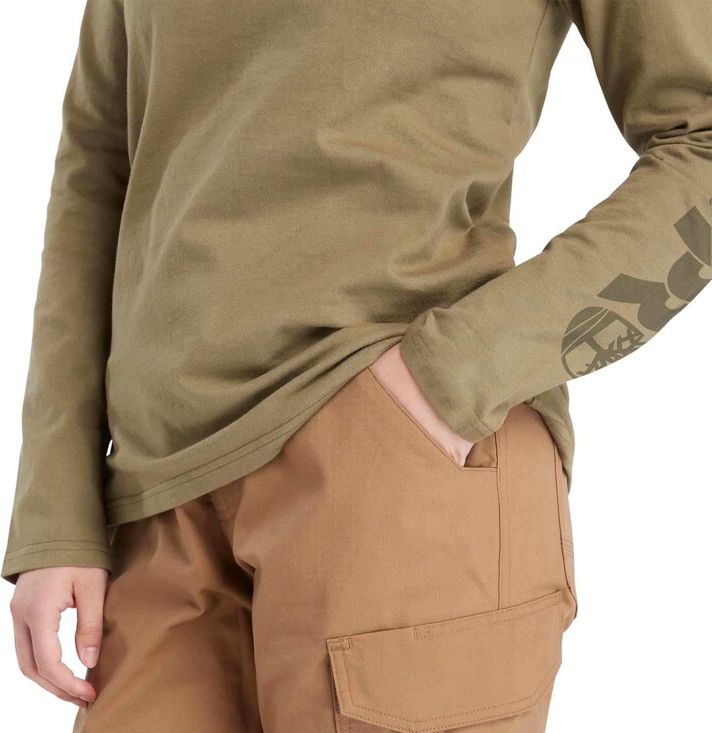 Timberland PRO Women’s Core Long Sleeve T-Shirt(Burnt Olive)