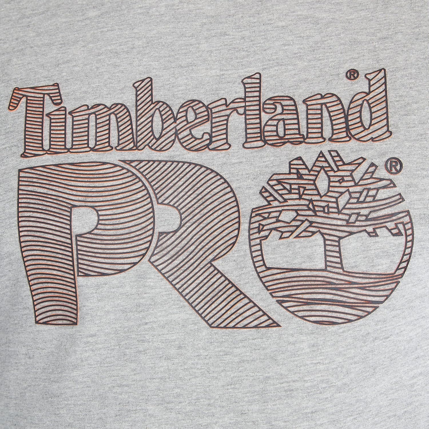 Timberland PRO Men’s Core Textured Graphic Short-Sleeve T-Shirt(Medium Grey Heather)