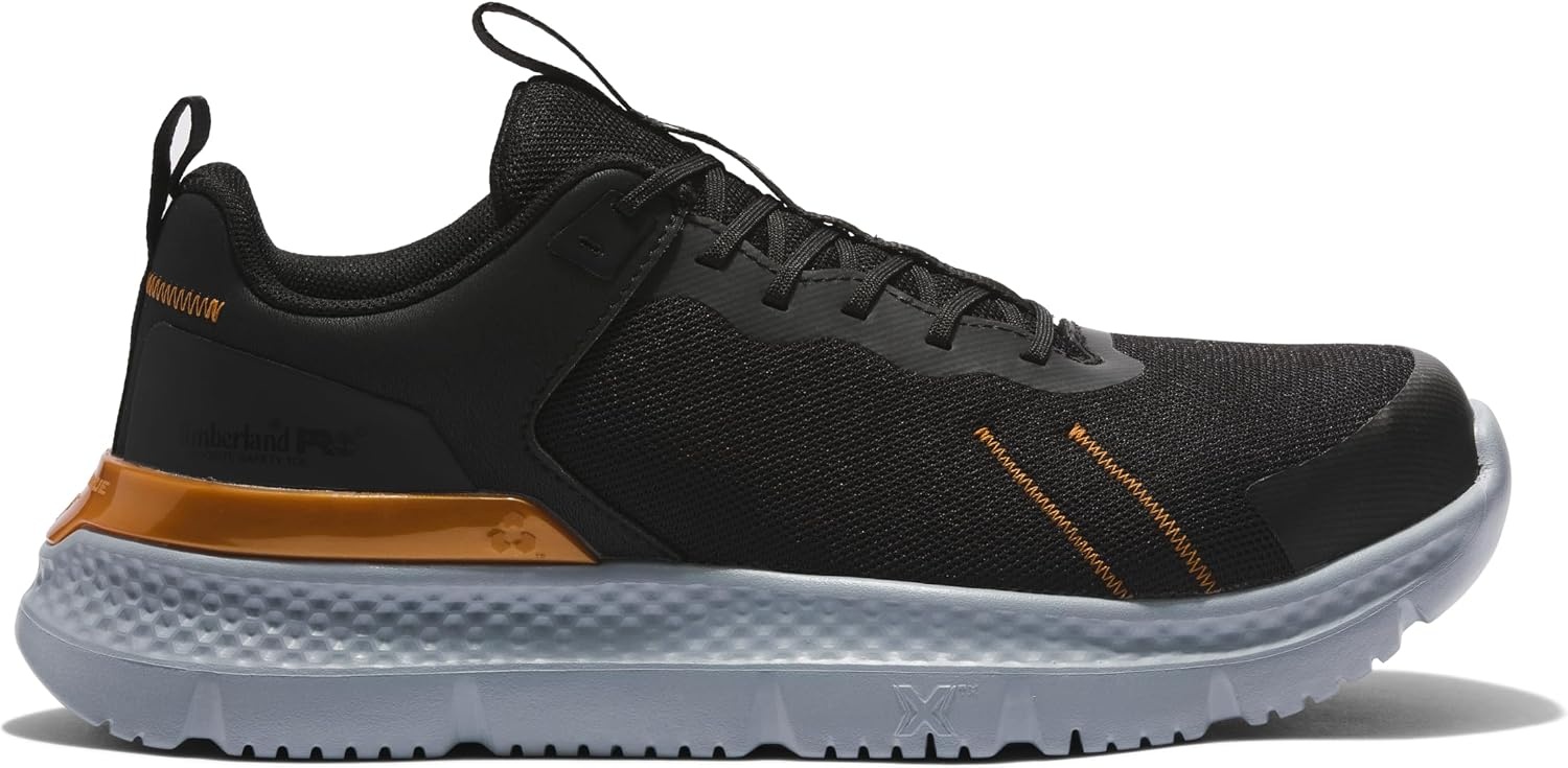 Timberland PRO Men’s Setra Low Comp Toe Work Shoes(Black/Grey/Copper-2024 New)