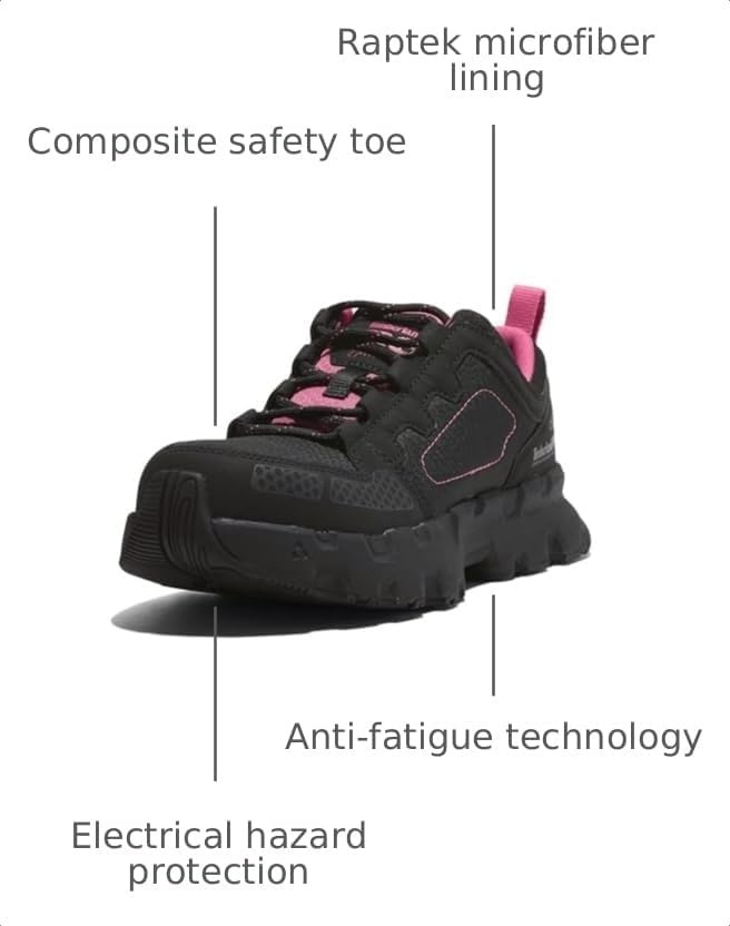 Timberland PRO Powertrain EV Composite Safety Toe(Black/Pink)