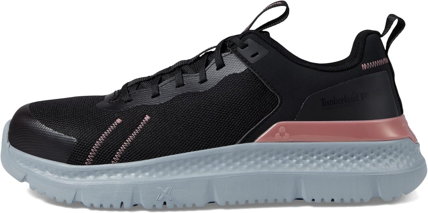 Timberland PRO Womens Setra Composite Safety Toe(Black/Rose Gold)